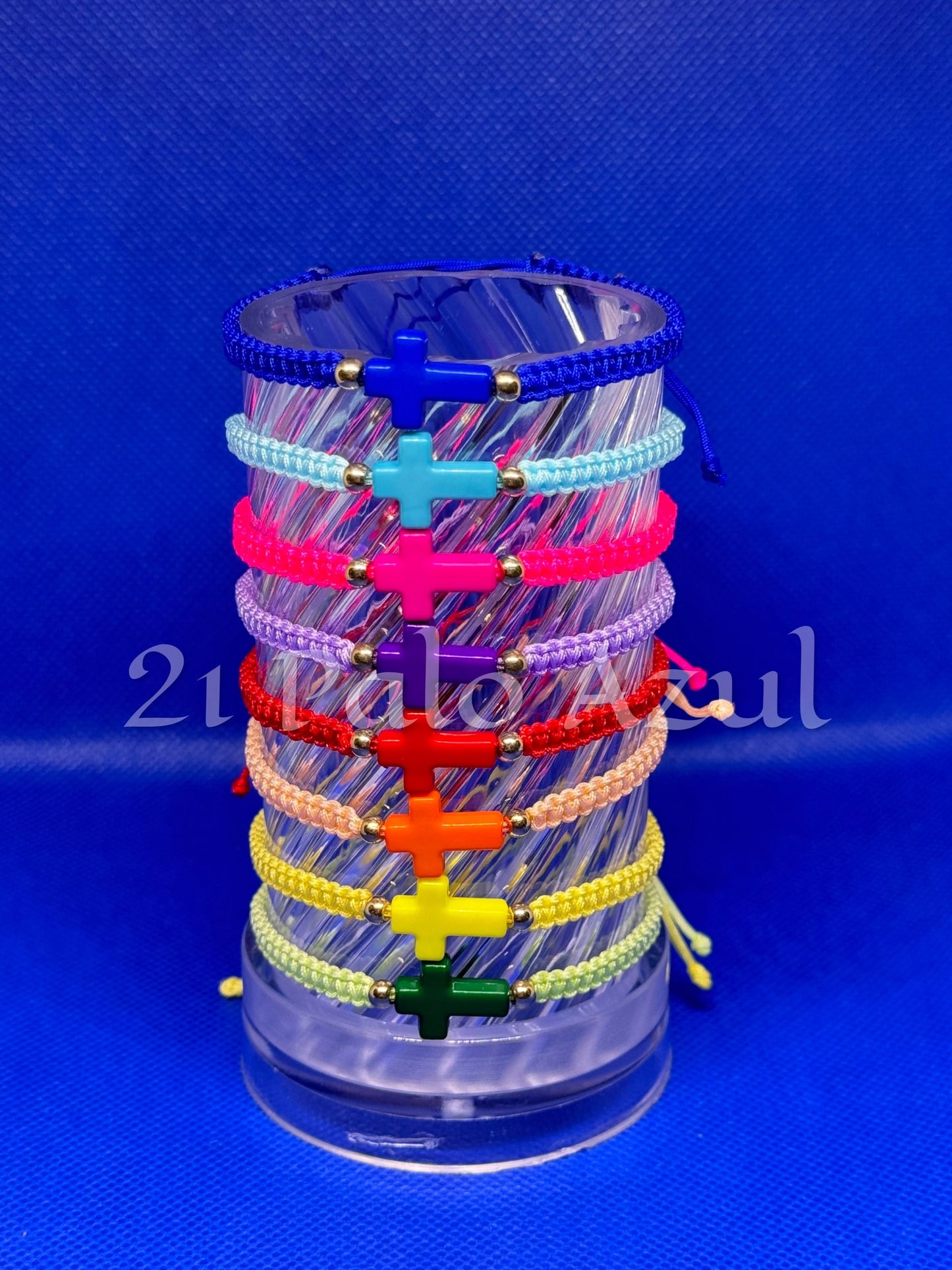 Pulsera Crucifijo de Diferentes Colores