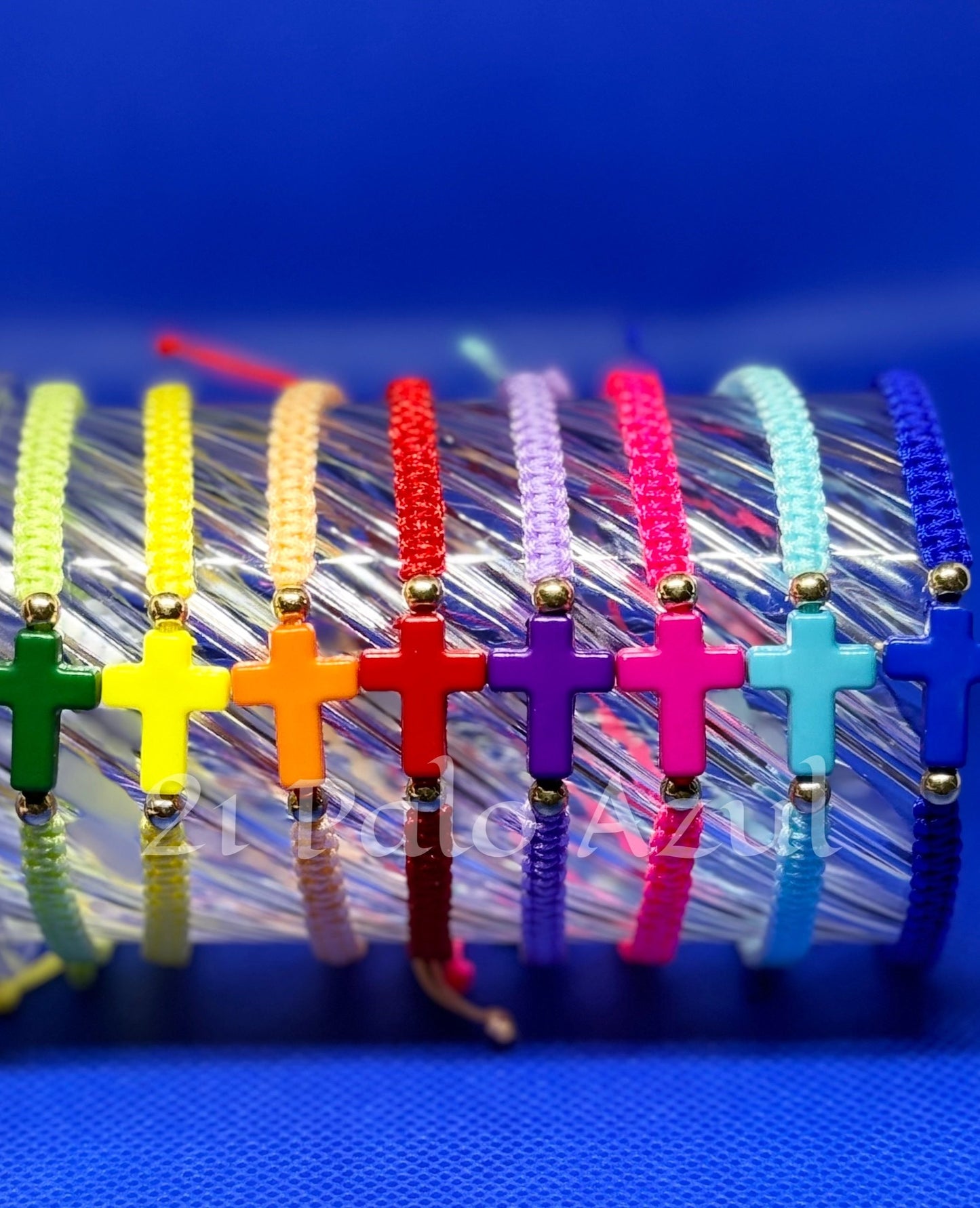 Pulsera Crucifijo de Diferentes Colores