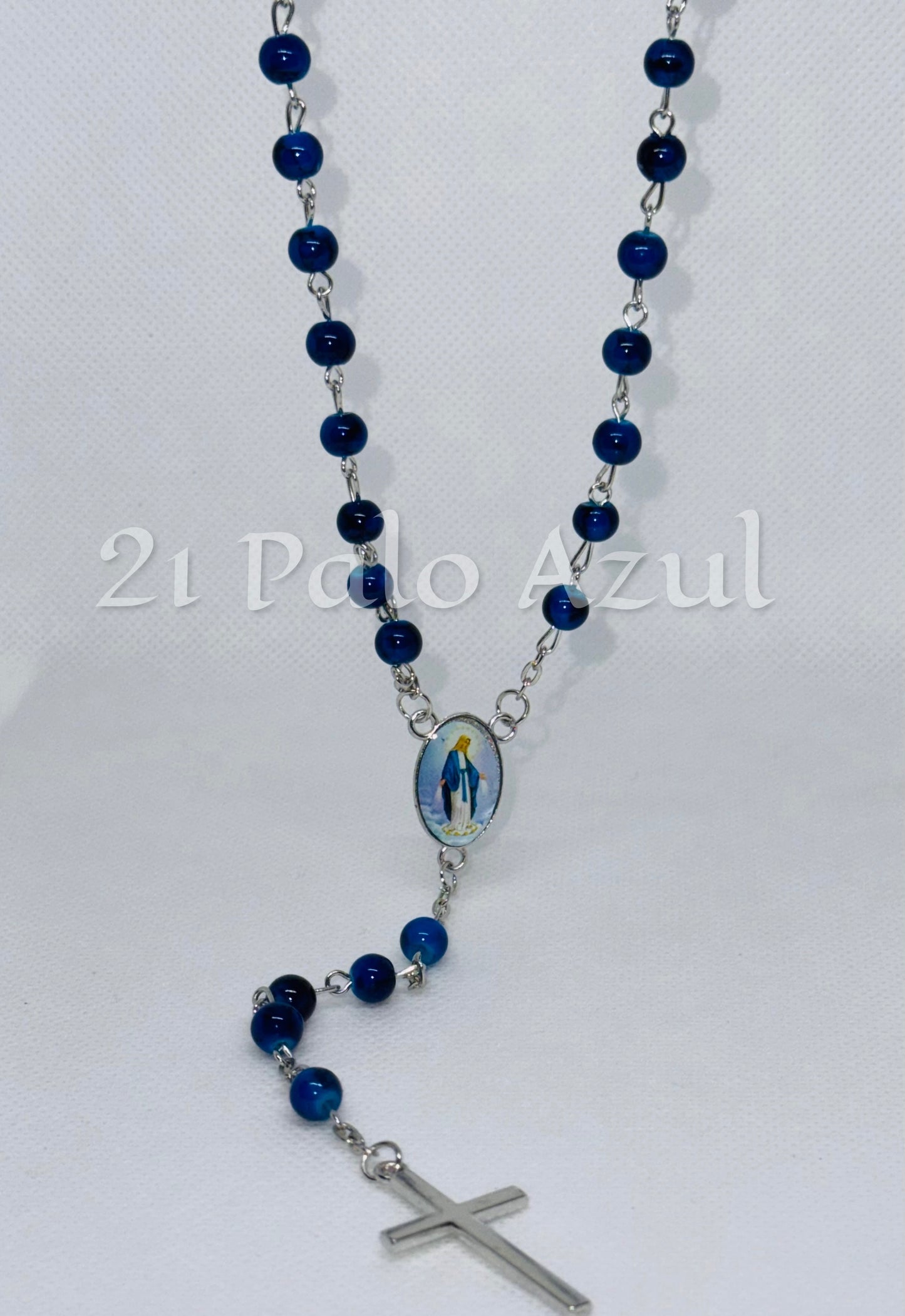 Rosario Virgen María Azul
