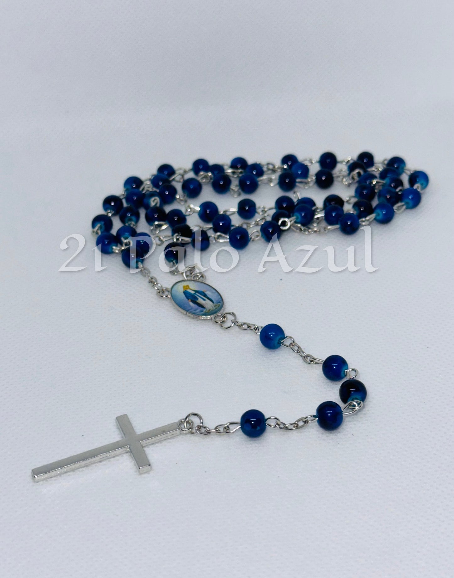 Rosario Virgen María Azul