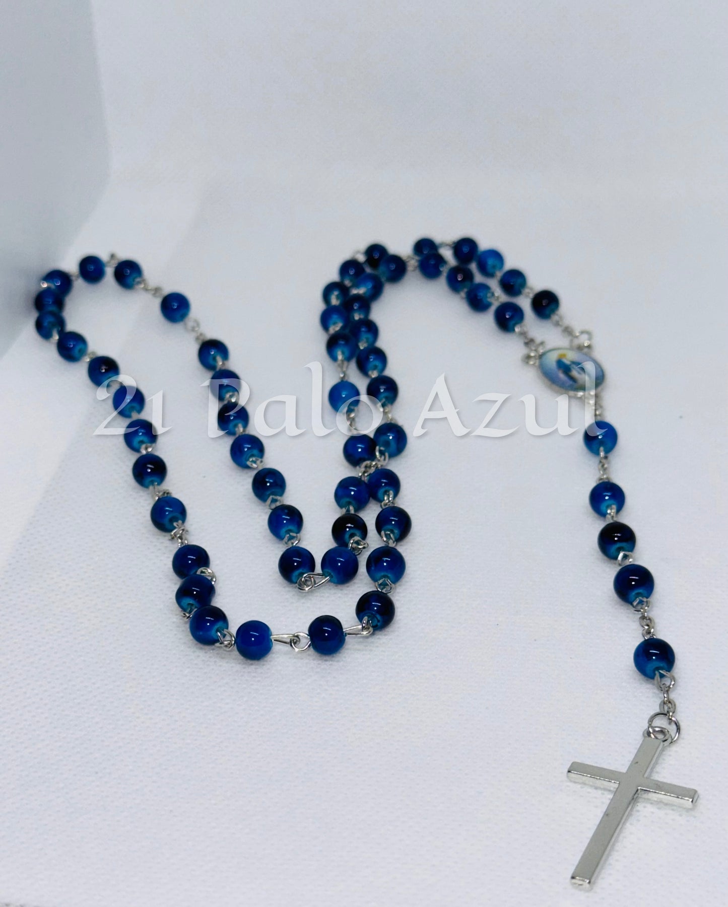 Rosario Virgen María Azul
